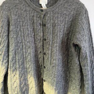 H&M Grey Cable-Knit Cardigan